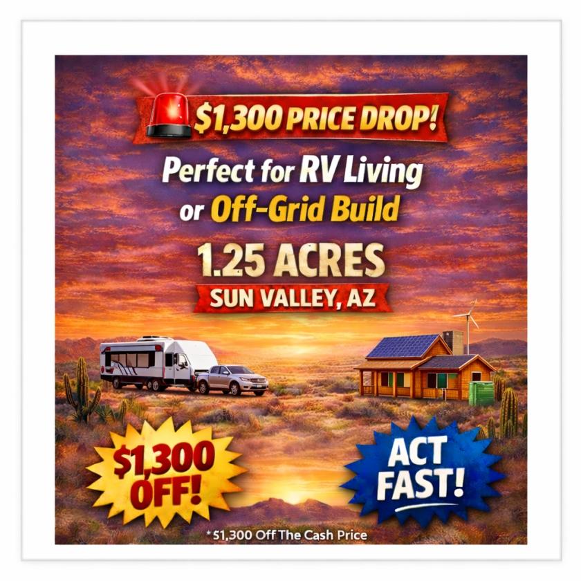 1.25 Acres for Sale in Sun Valley, Arizona