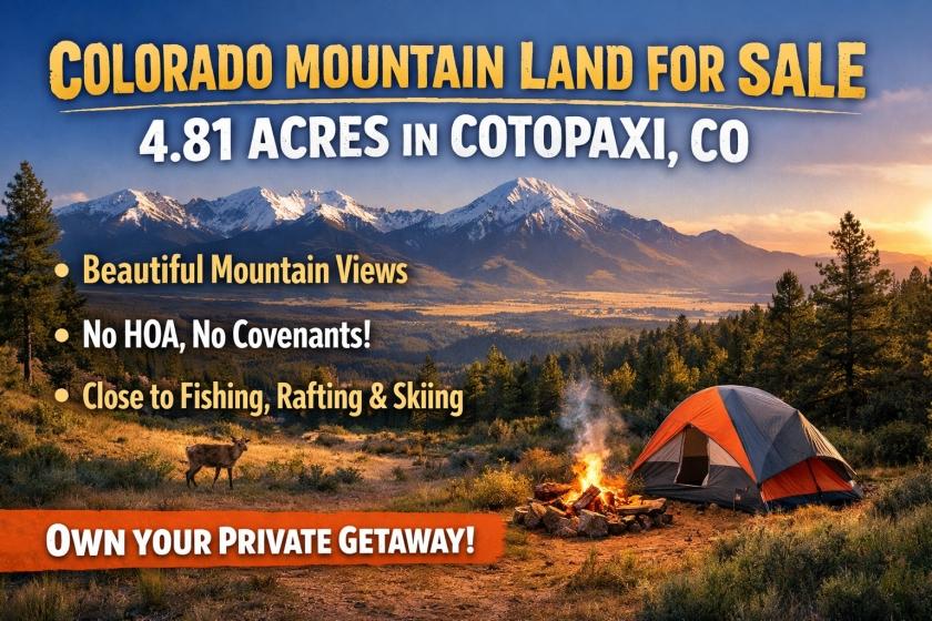 4.81 Acres for Sale in Cotopaxi, Colorado