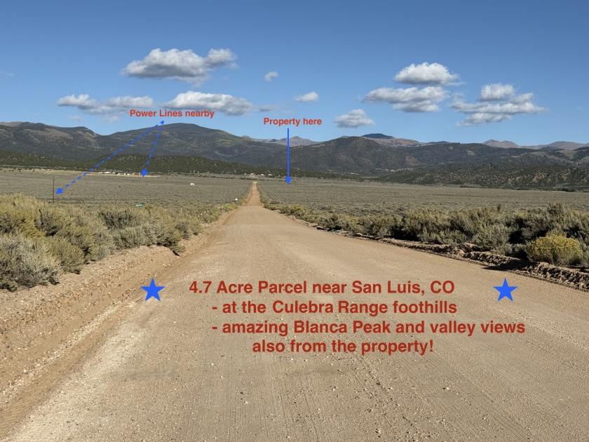 4.7 Acres for Sale in San Luis, Colorado