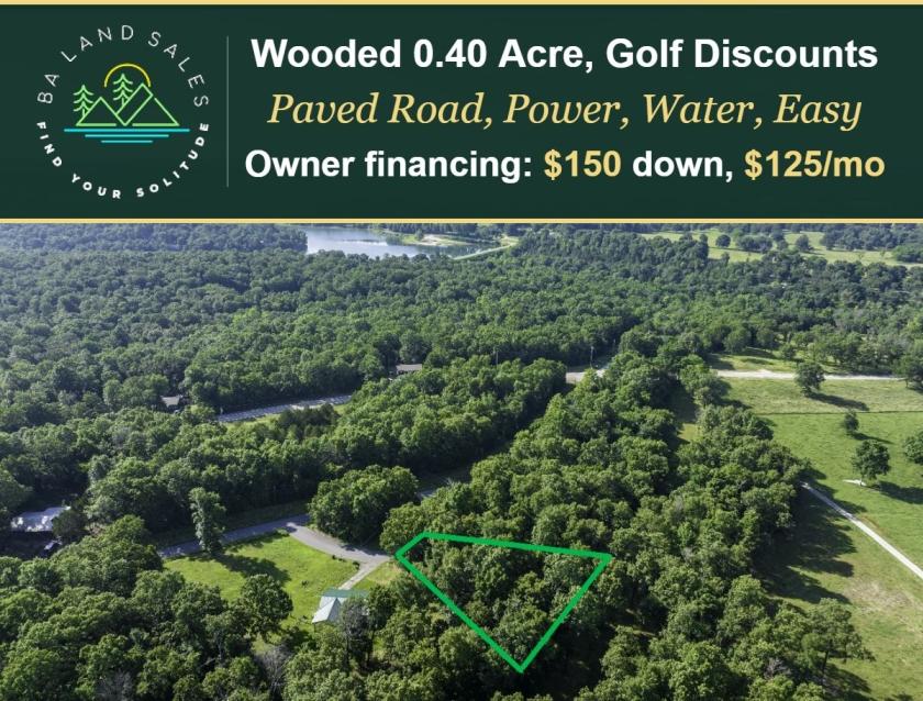 0.4-Acre Residential Land for Sale in Horseshoe Bend, AR - $150 Down Owner Financing